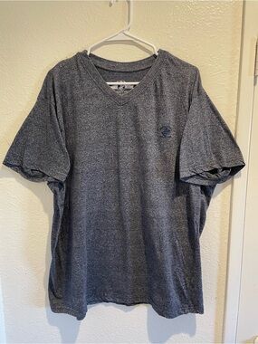 Beverly Hills Polo Club Grey Heather V-Neck T-Shirt Men's Size 2XL